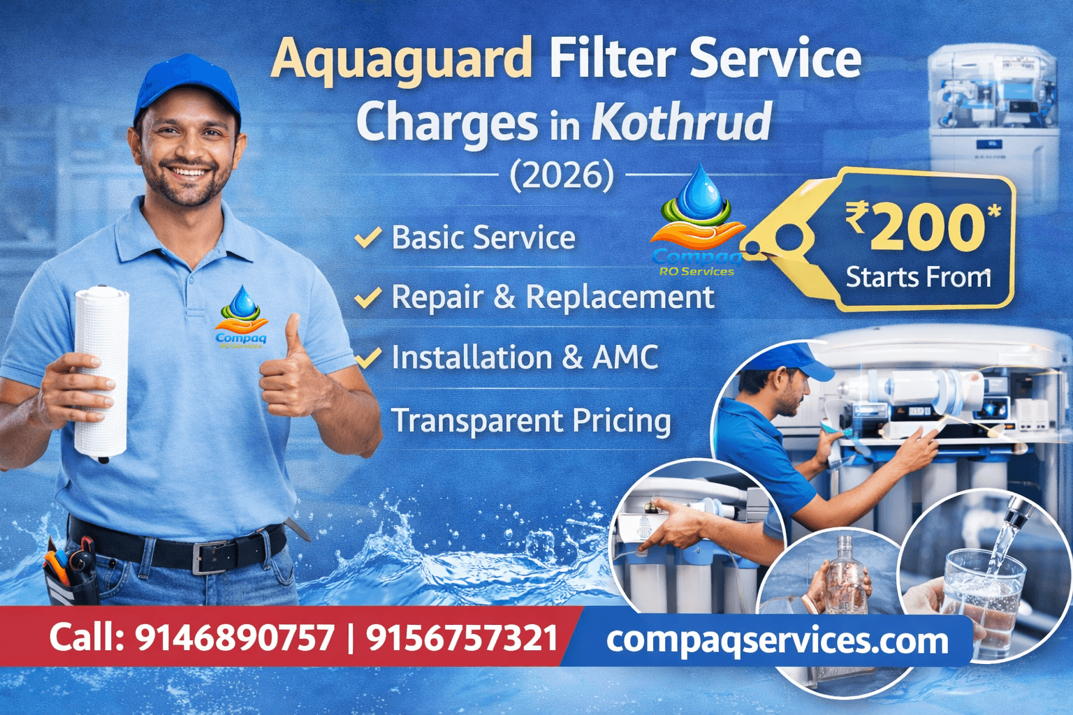 aquaguard filter service charges in kothrud