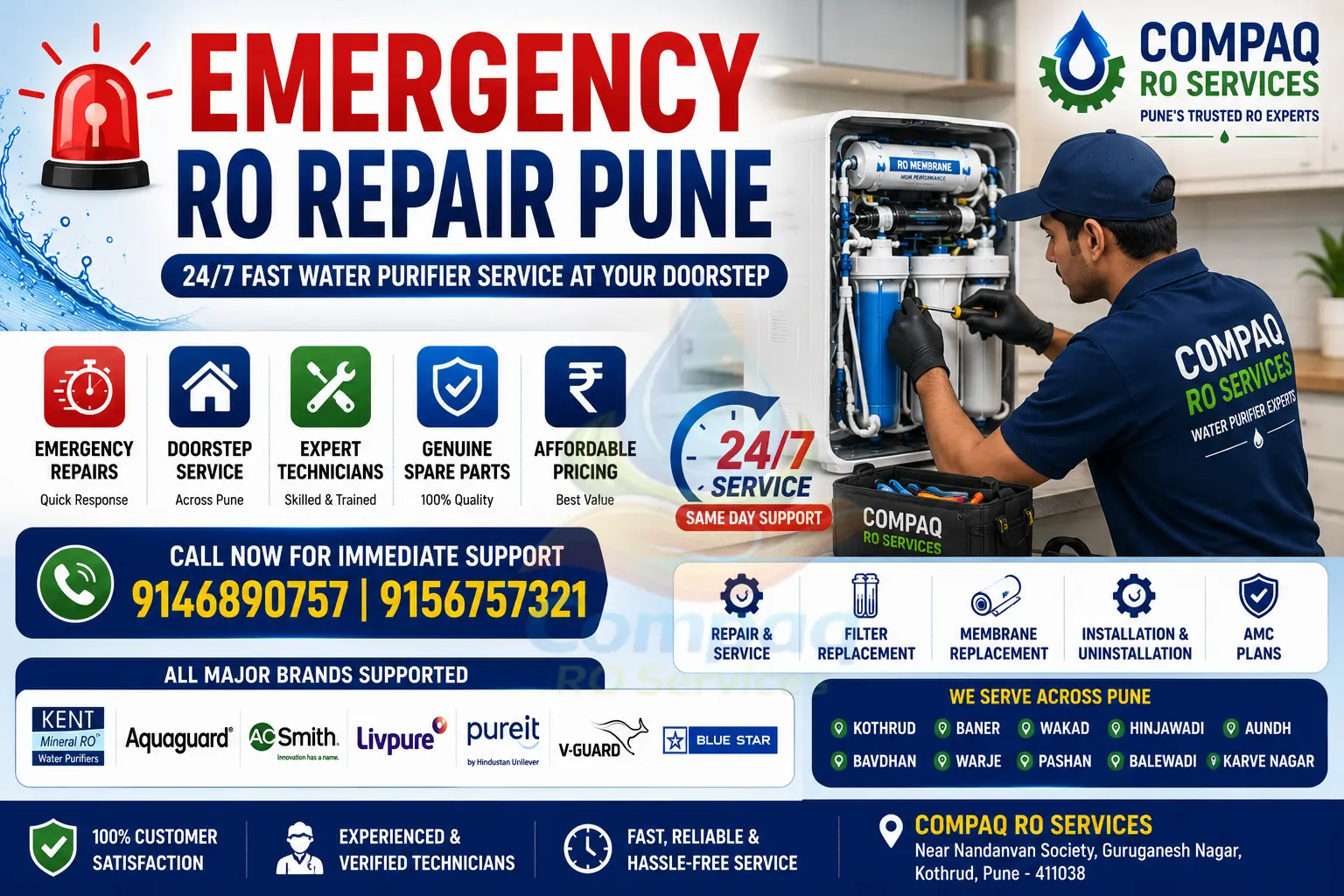 compaq ro services – pune's trusted emergency ro experts